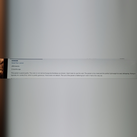 NWT LANDS END 3 in 1 coat/vest burgundy womens small - Picture 13 of 15